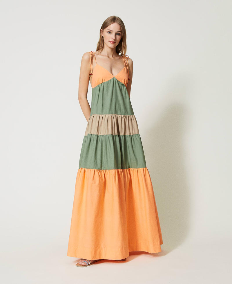 kastane Uneven bicolor dress オケージョンドレス