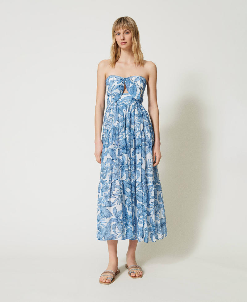 Abito longuette in georgette
