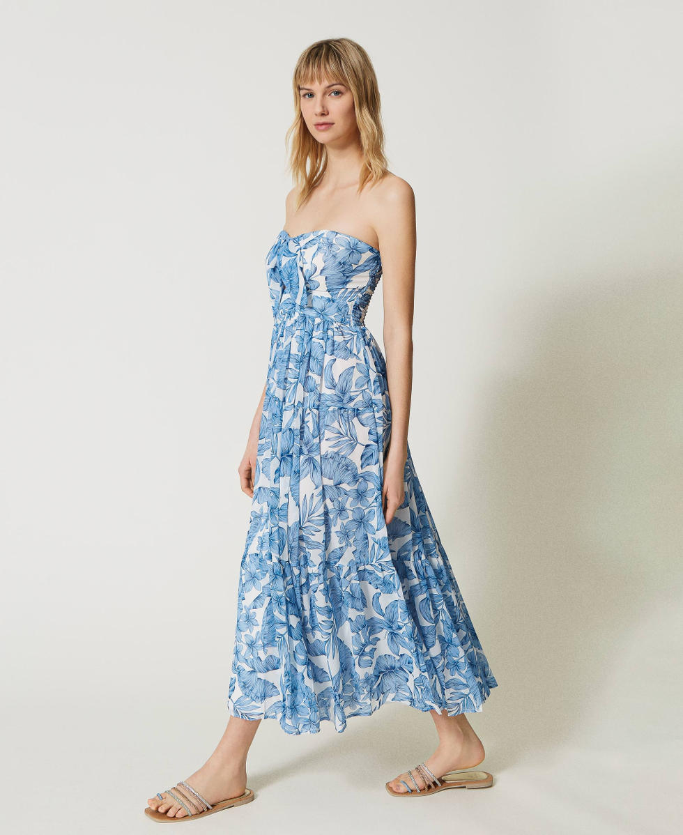 Платье миди из жоржета