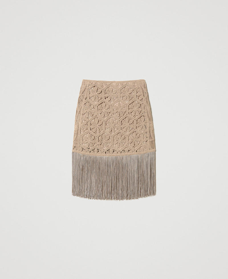 Macramé skirt with fringes