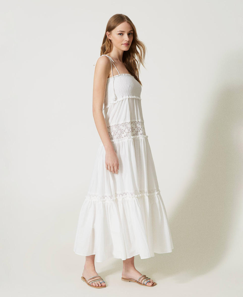 Vestito macrame bianco hot sale