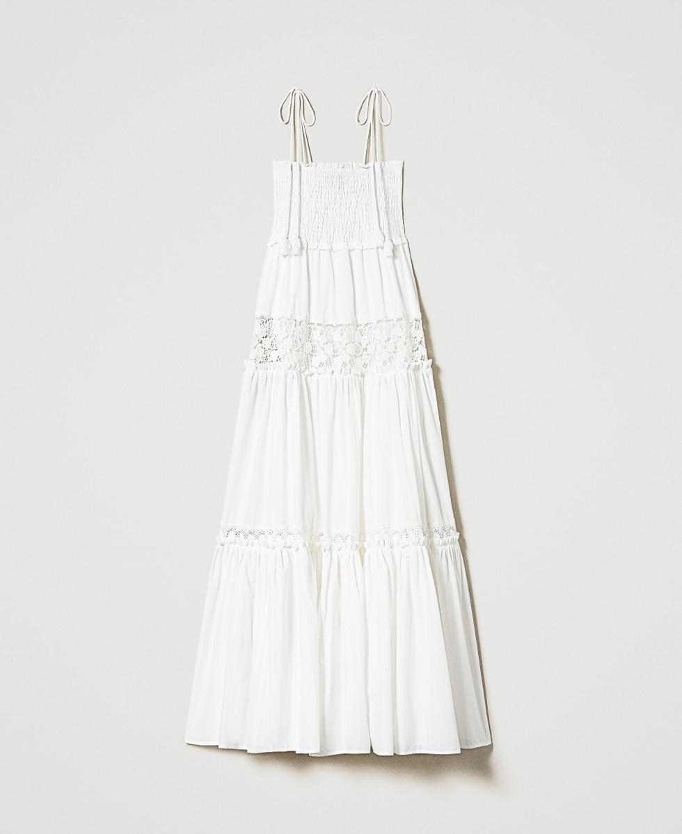 Abito macrame bianco online