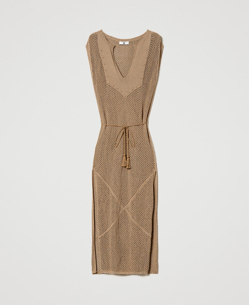 Nahtlos gearbeitetes Netzkleid