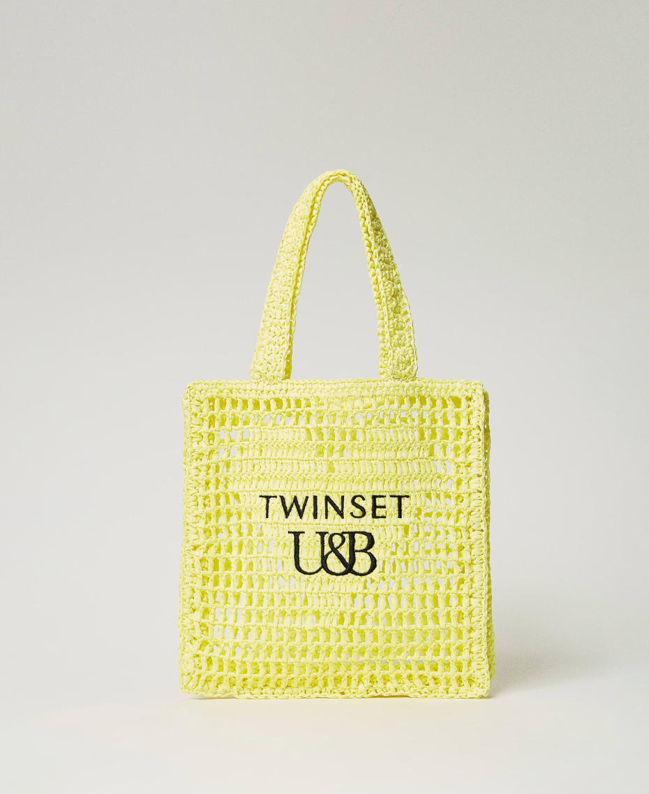 Shopper with heart and logo "Limelight” Yellow Woman 231LM79CC-01