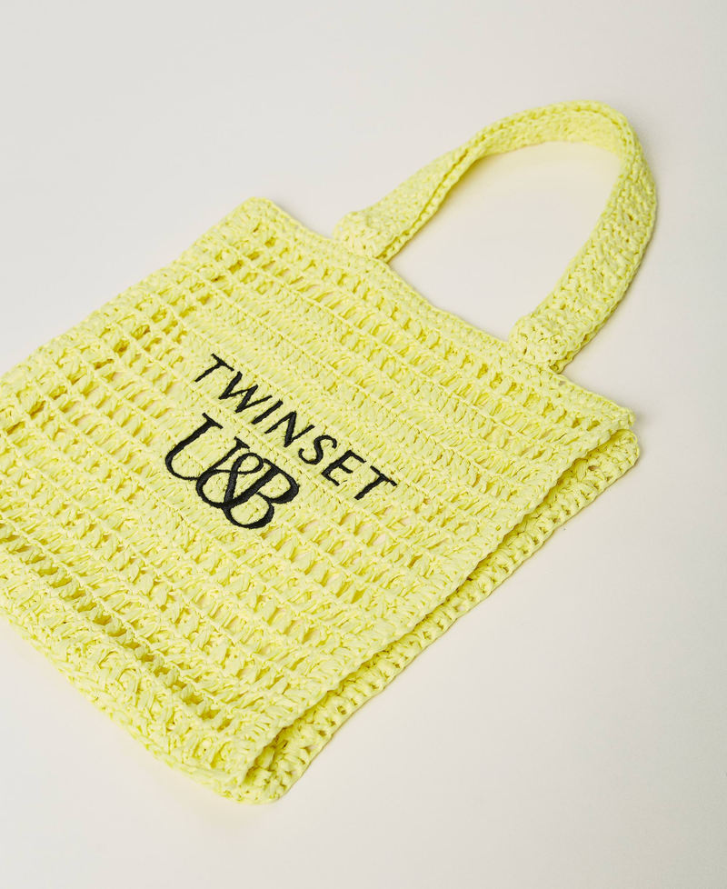 Shopper with heart and logo "Limelight” Yellow Woman 231LM79CC-02
