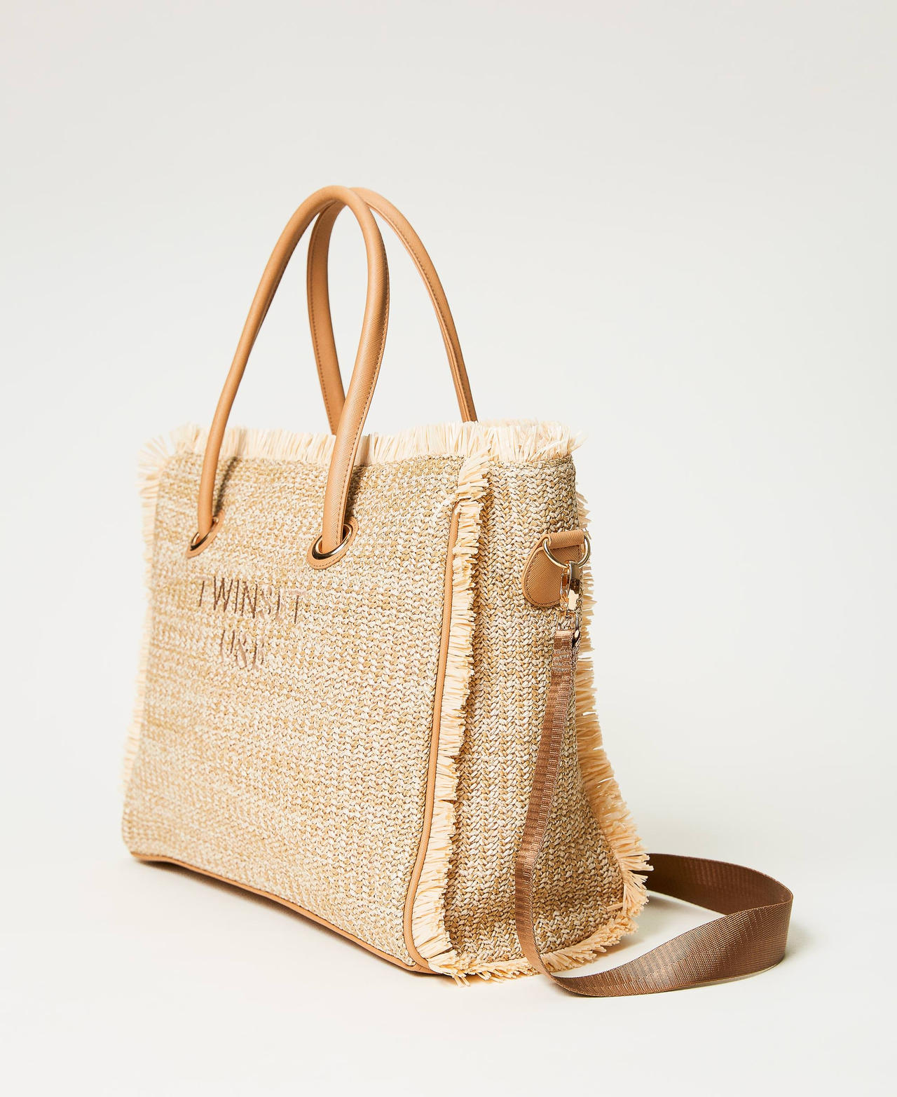 Shopper with fringes Straw Woman 231LM79GG-02