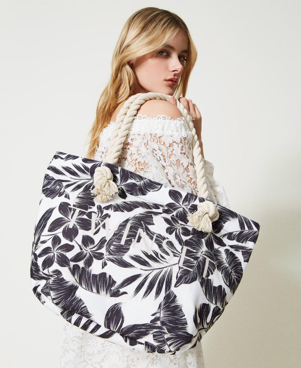 Cabas en toile avec imprim&eacute;