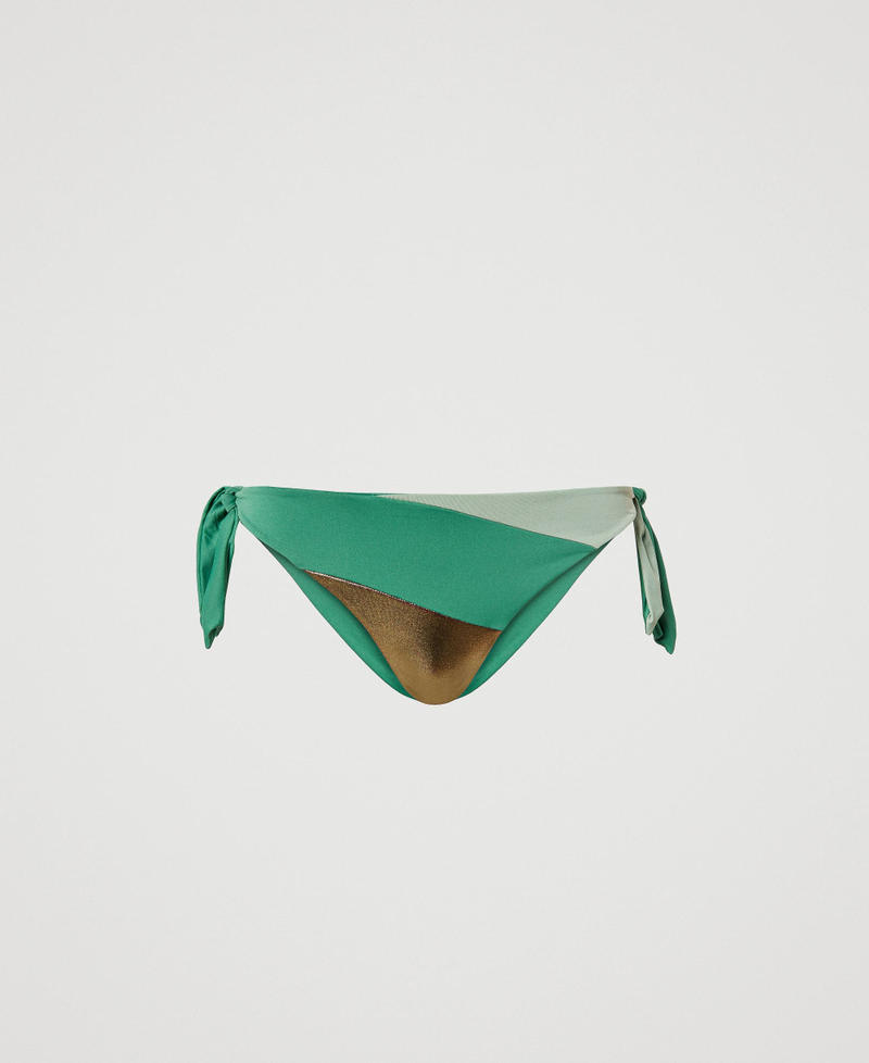 Bikini thong with laminated insert