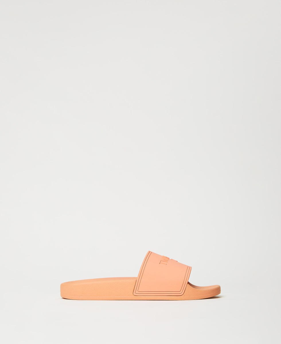 Sandalias de pala con logotipo en relieve
