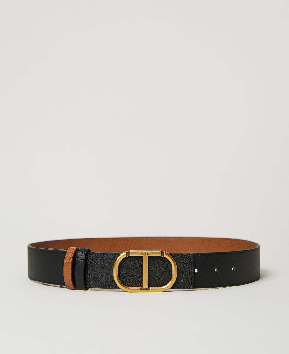Ceinture réversible avec boucle Oval T