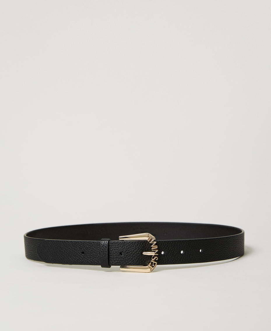 Cintur&oacute;n con hebilla con logotipo