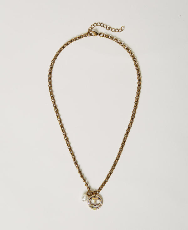 Collana con pendente Oval T