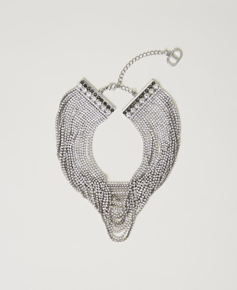 Collana multifilo con strass Argento Crystal Donna 231TA4200-01