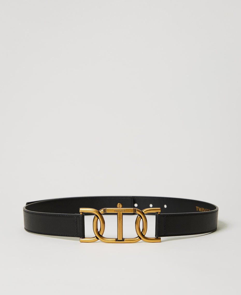 Belt with Oval T chain