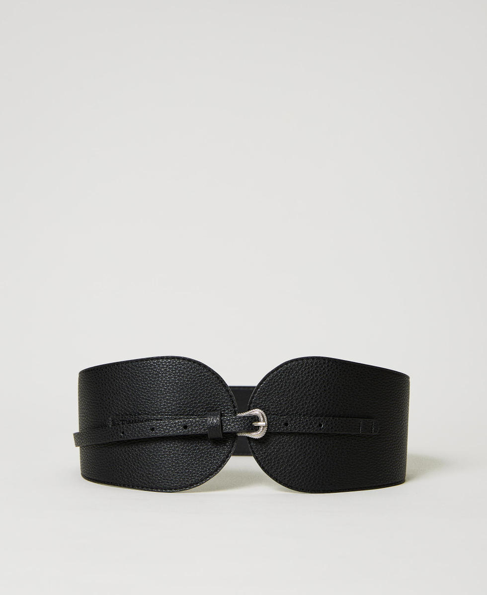 Cintura bustier stondata Nero Donna 231TA450A_00006_01