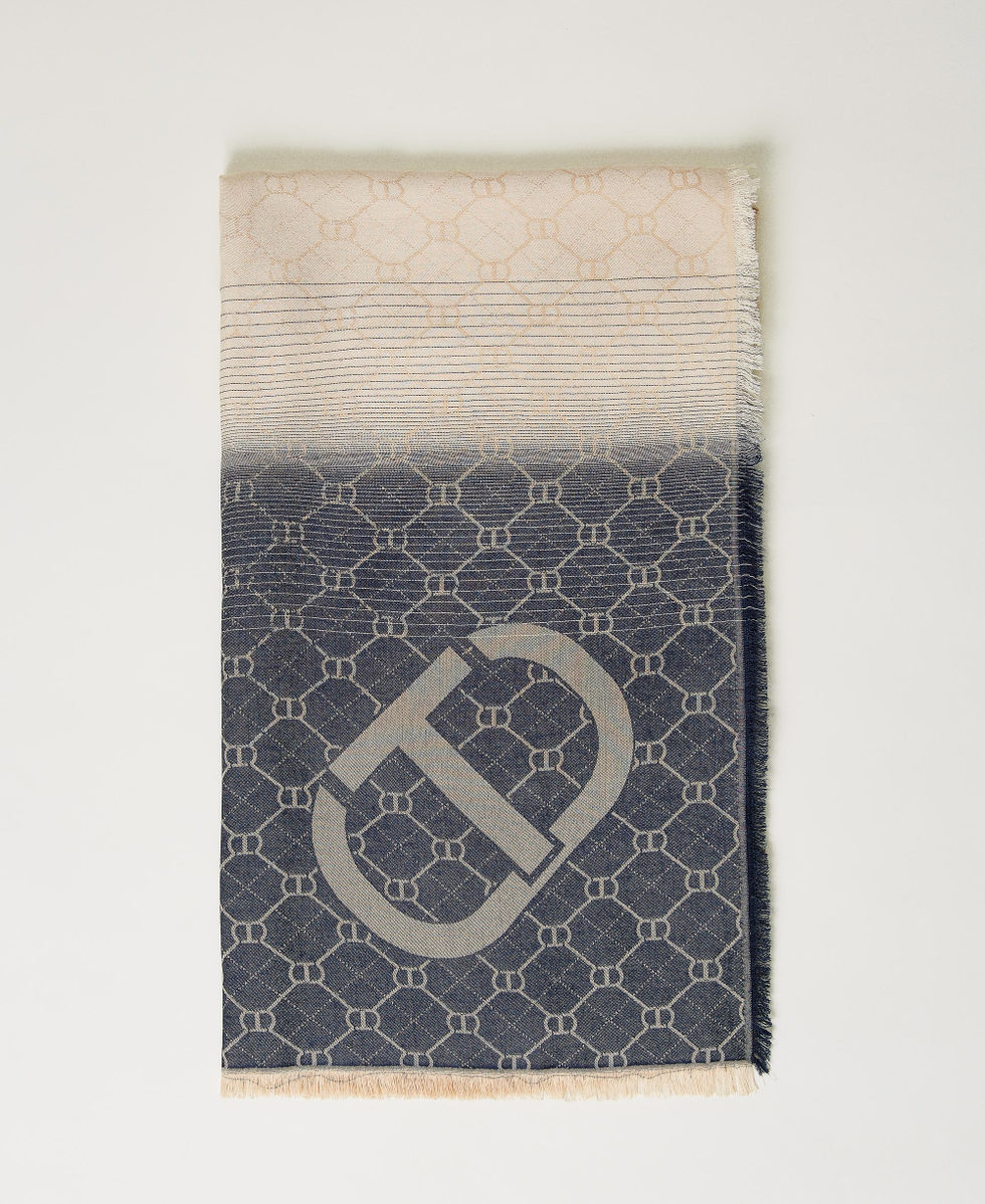 Kefiah with jacquard Oval T