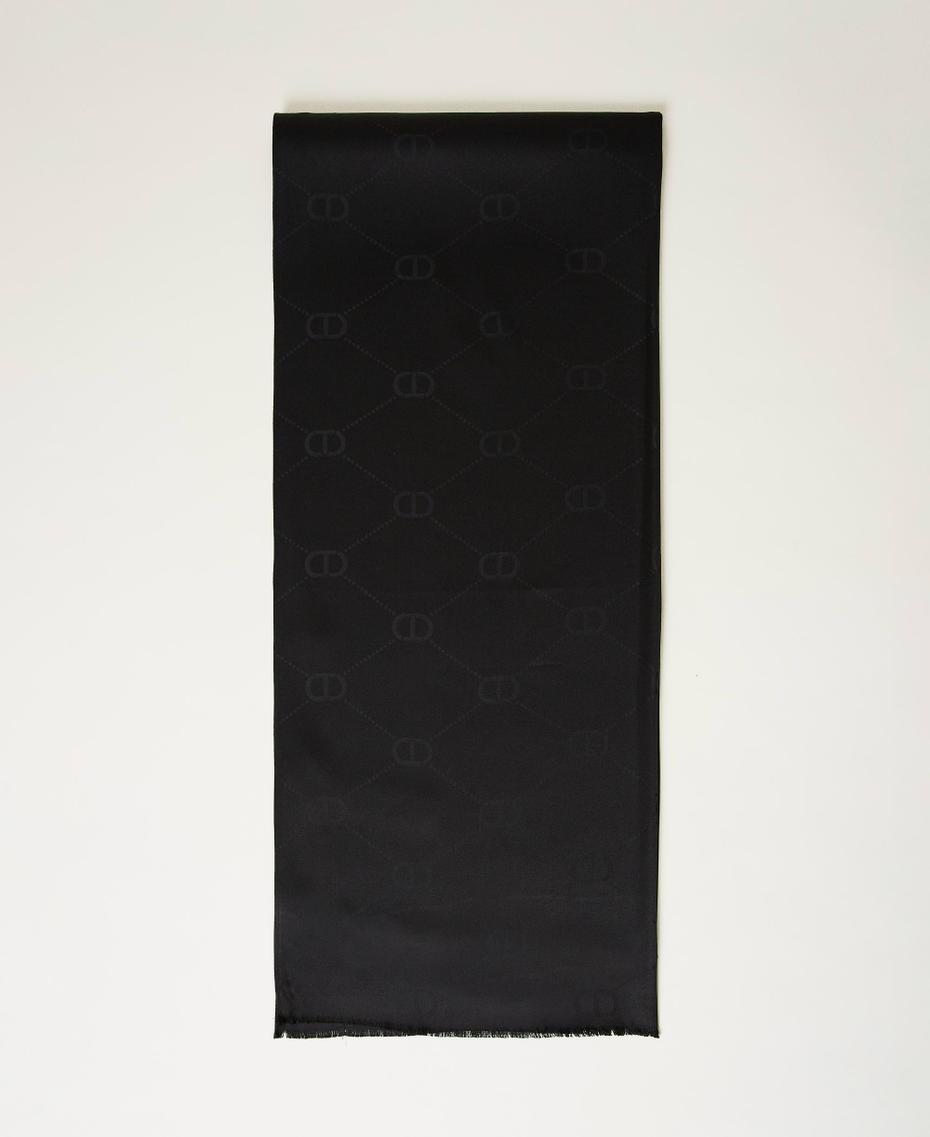 Stole with jacquard Oval T