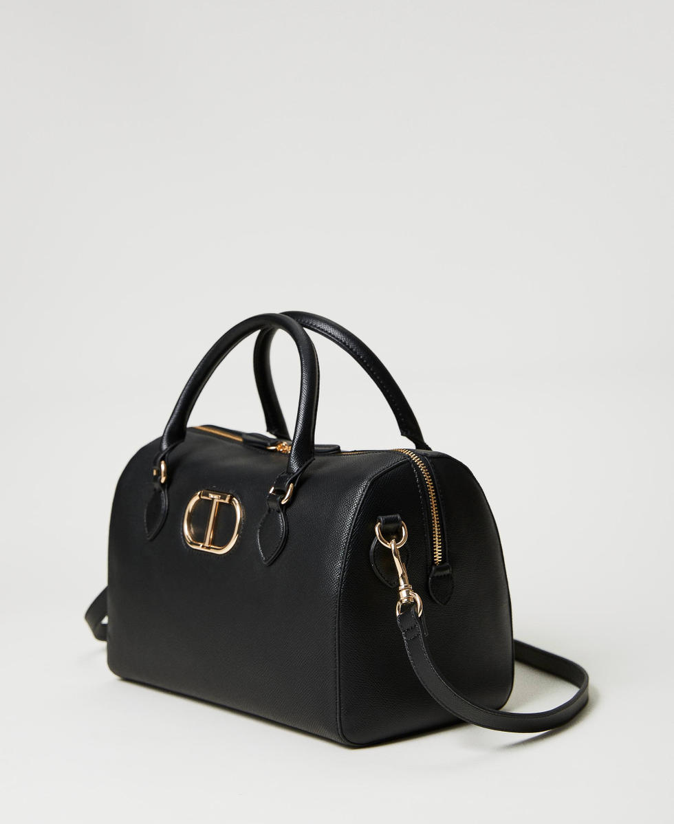 Bolso baul con Oval T Mujer Negro TWINSET Milano