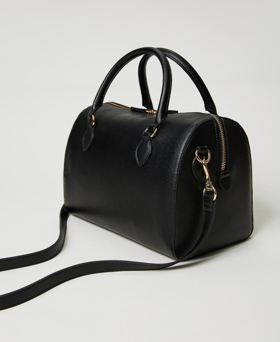 Bowler bag with Oval T Woman Black TWINSET Milano