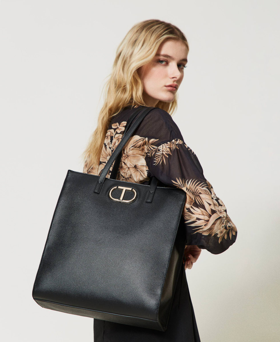 Borsa shopper &lsquo;Kus&rsquo; con Oval T
