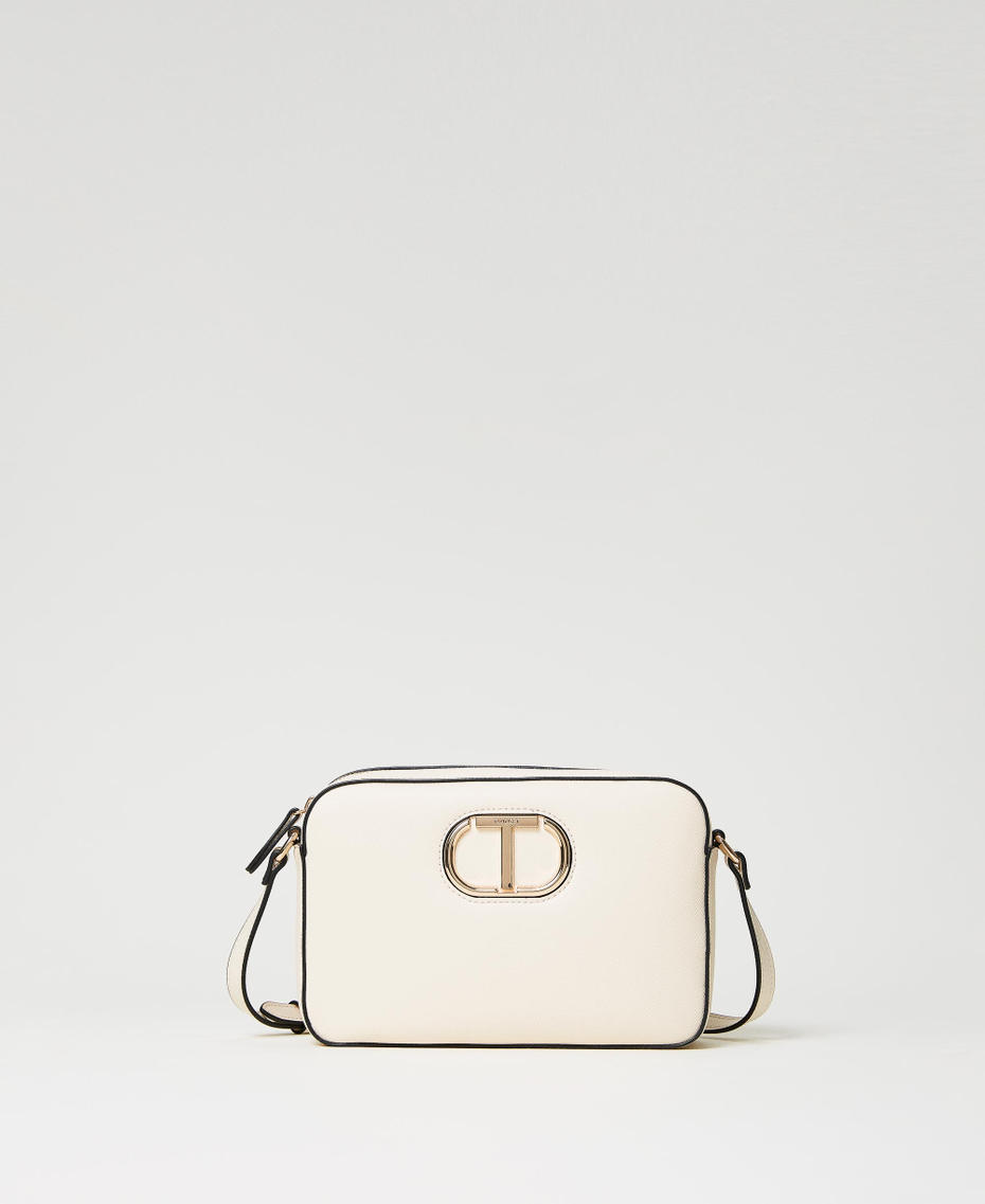 Borsa a tracolla con Oval T Avorio Donna 231TB7053_00018_01