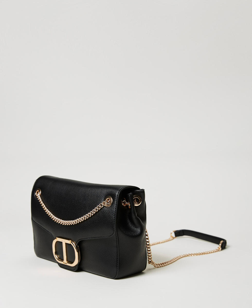 Borsa a tracolla grande con catena Donna Nero TWINSET Milano