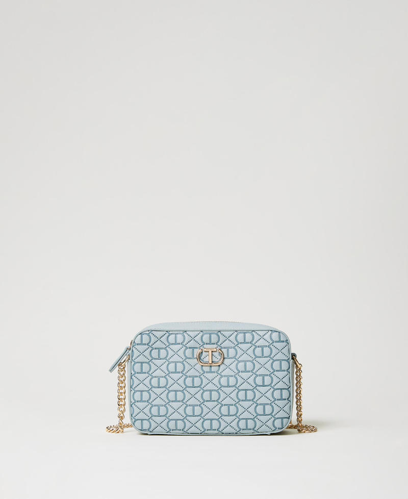 Borsa a tracolla con Oval T embossed Verde Agave Donna 231TB711C_00625_01