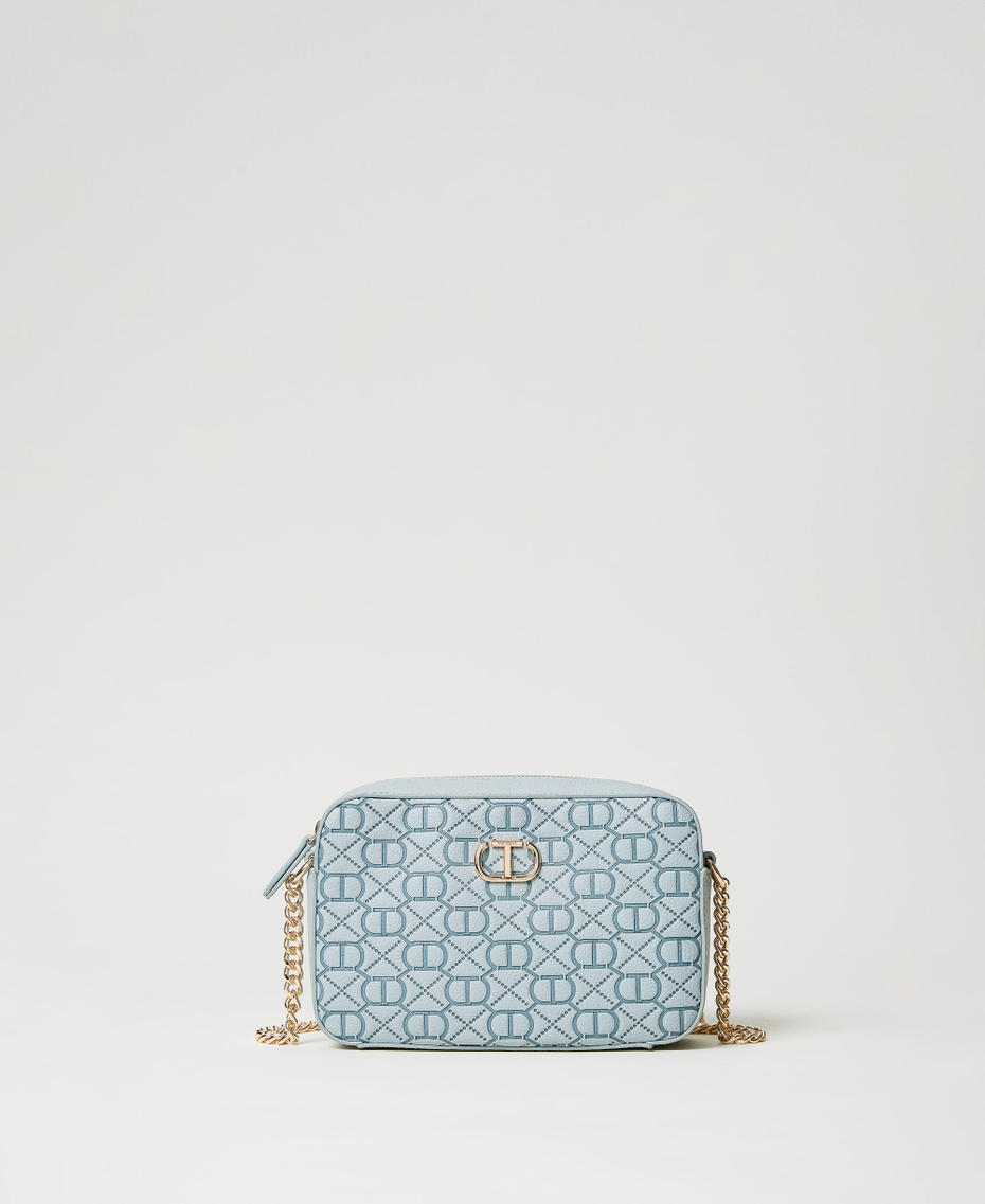 Borsa a tracolla con Oval T embossed Verde Agave Donna 231TB711C_00625_01