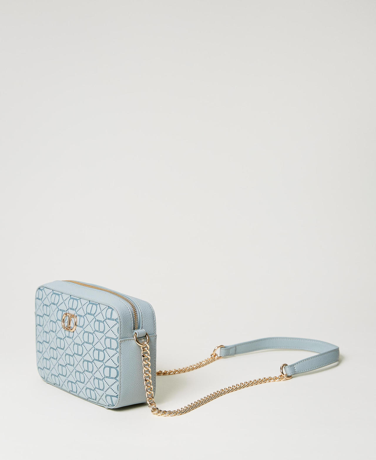 Borsa a tracolla con Oval T embossed Verde Agave Donna 231TB711C_00625_02