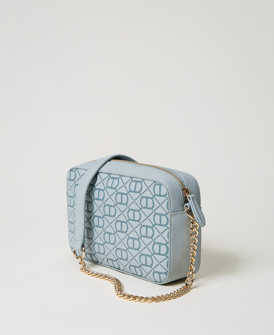 Borsa a tracolla con Oval T embossed Verde Agave Donna 231TB711C_00625_03