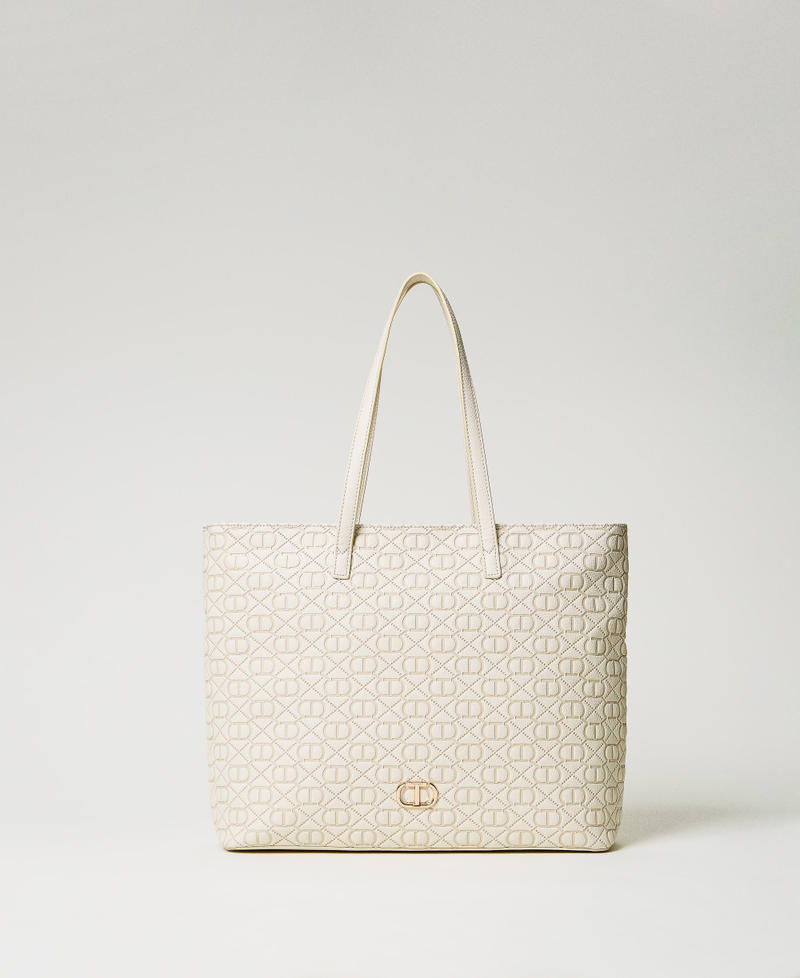 Shopper with embossed Oval T