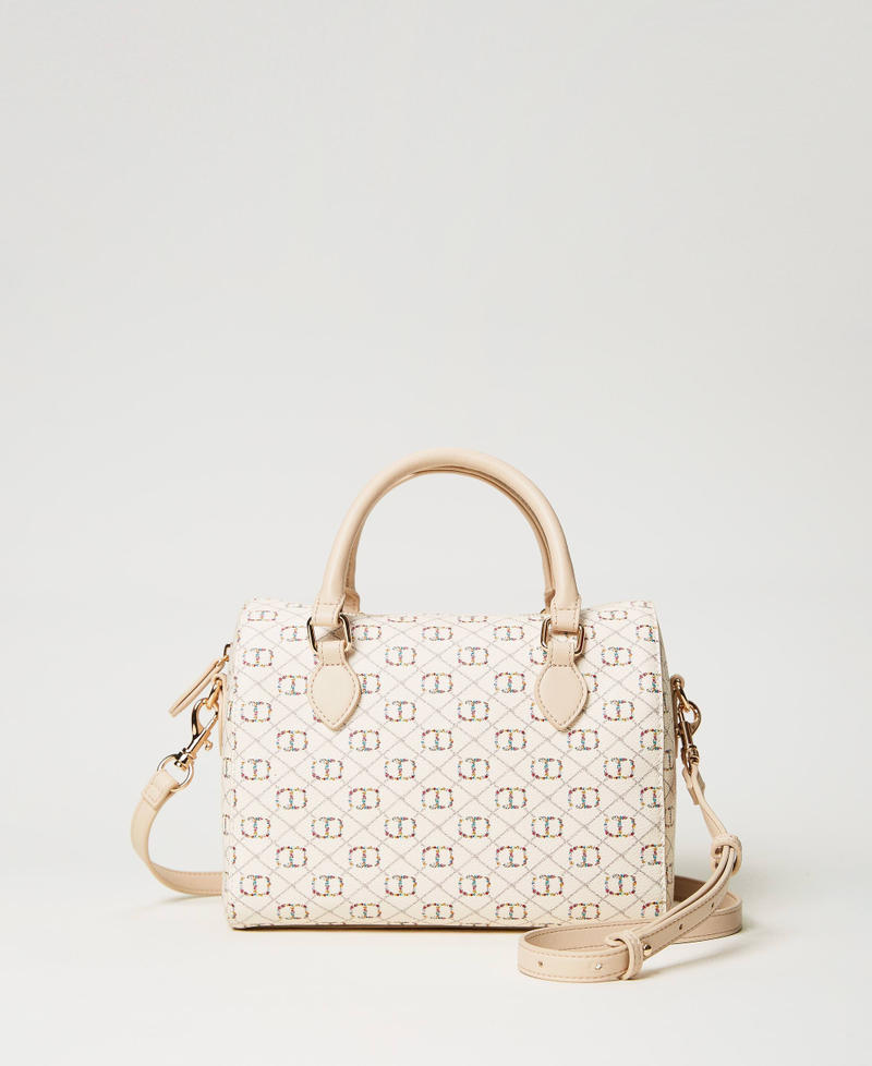 Borsa bauletto con Oval T floreale