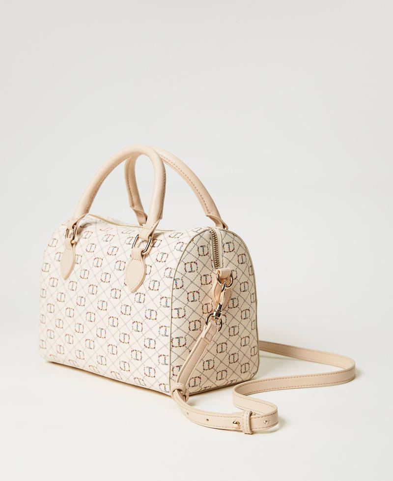 Borsa bauletto con Oval T floreale