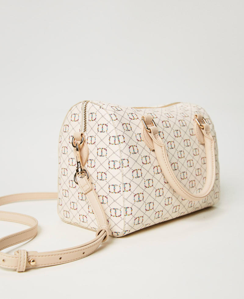 Borsa bauletto con Oval T floreale