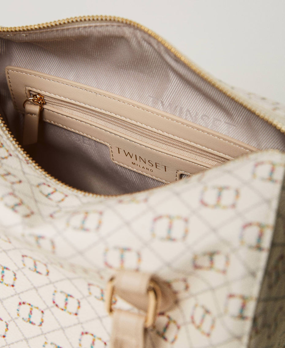 Borsa bauletto con Oval T floreale