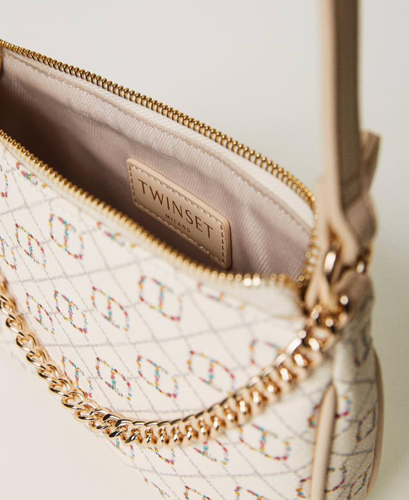 Borsa a tracolla ‘Petite’ con Oval T floreale