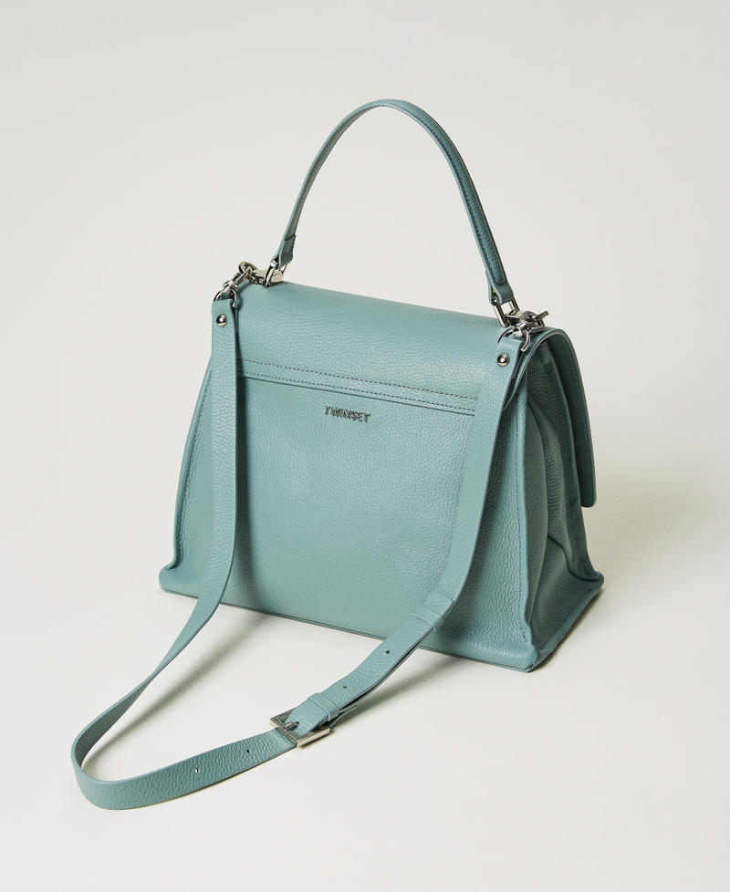 Top-Handle-Bag „Joy“ aus Leder Agaven Grün Frau 231TB7230_00625_03