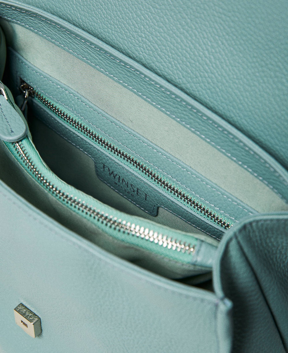 Top-Handle-Bag „Joy“ aus Leder Agaven Grün Frau 231TB7230_00625_04