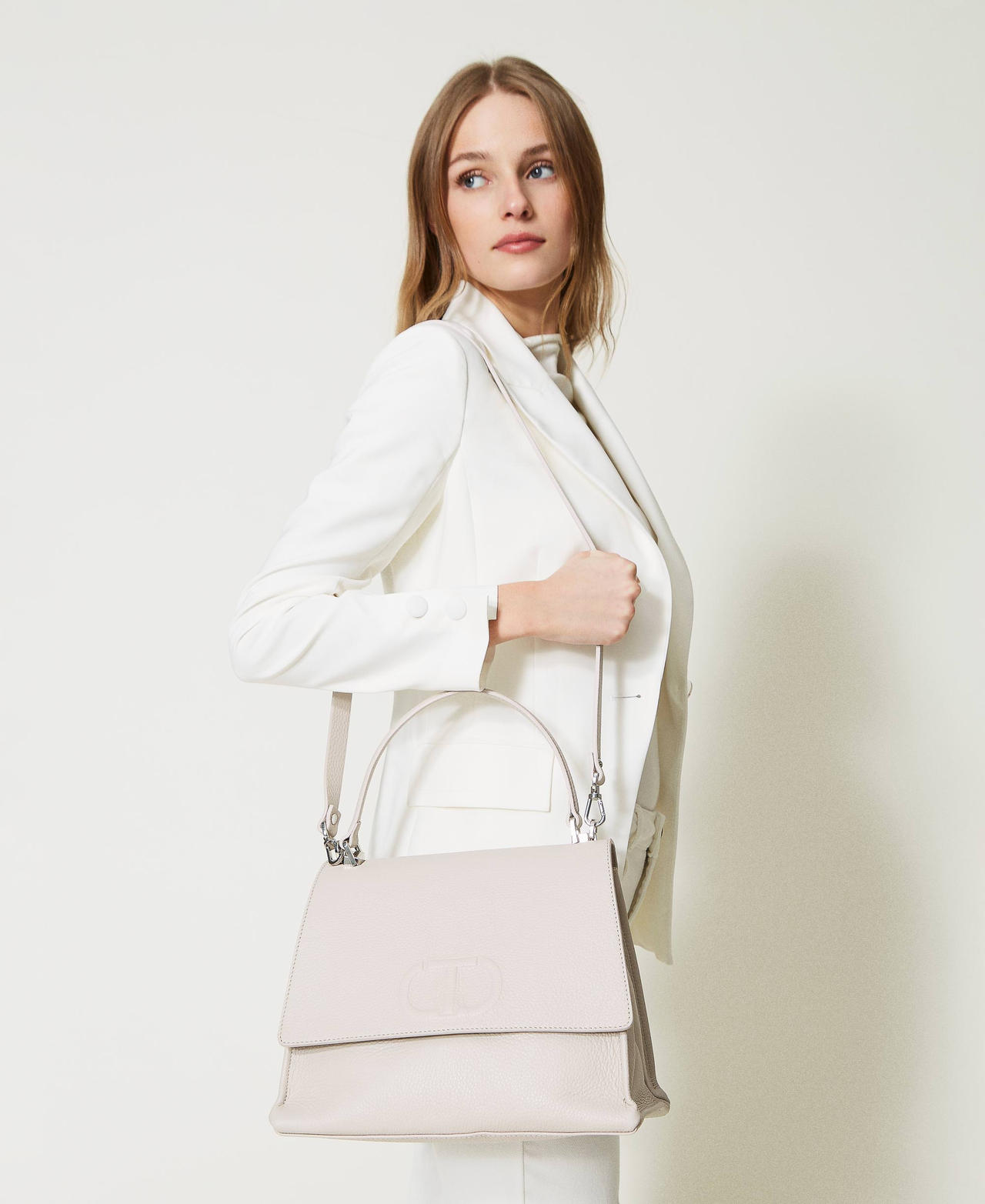Borsa top handle ‘Joy’ in pelle Burro Donna 231TB7230_10453_0S