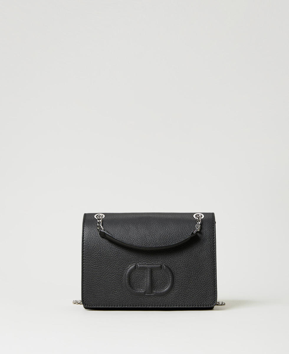 Leather shoulder bag