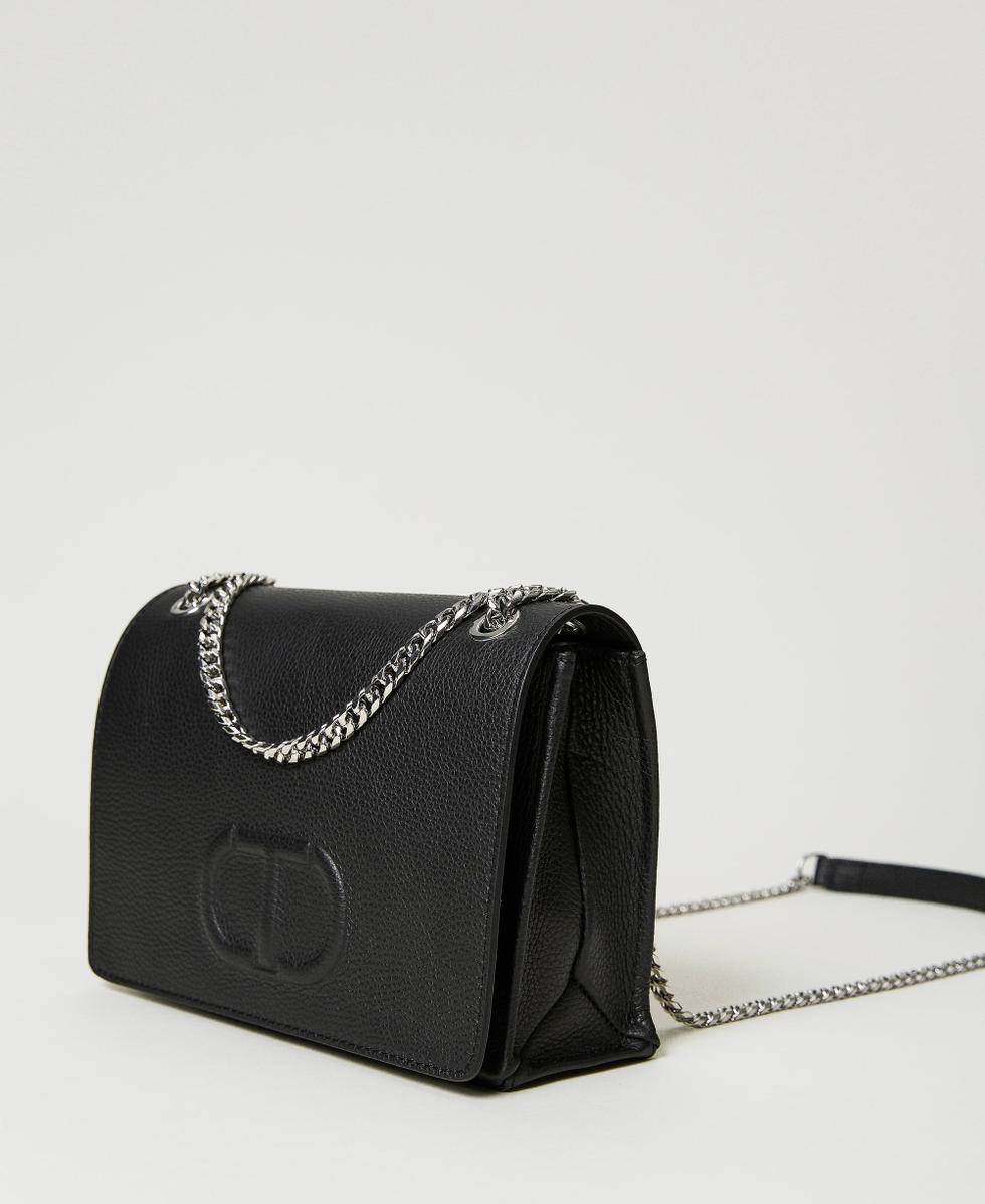 Leather shoulder bag