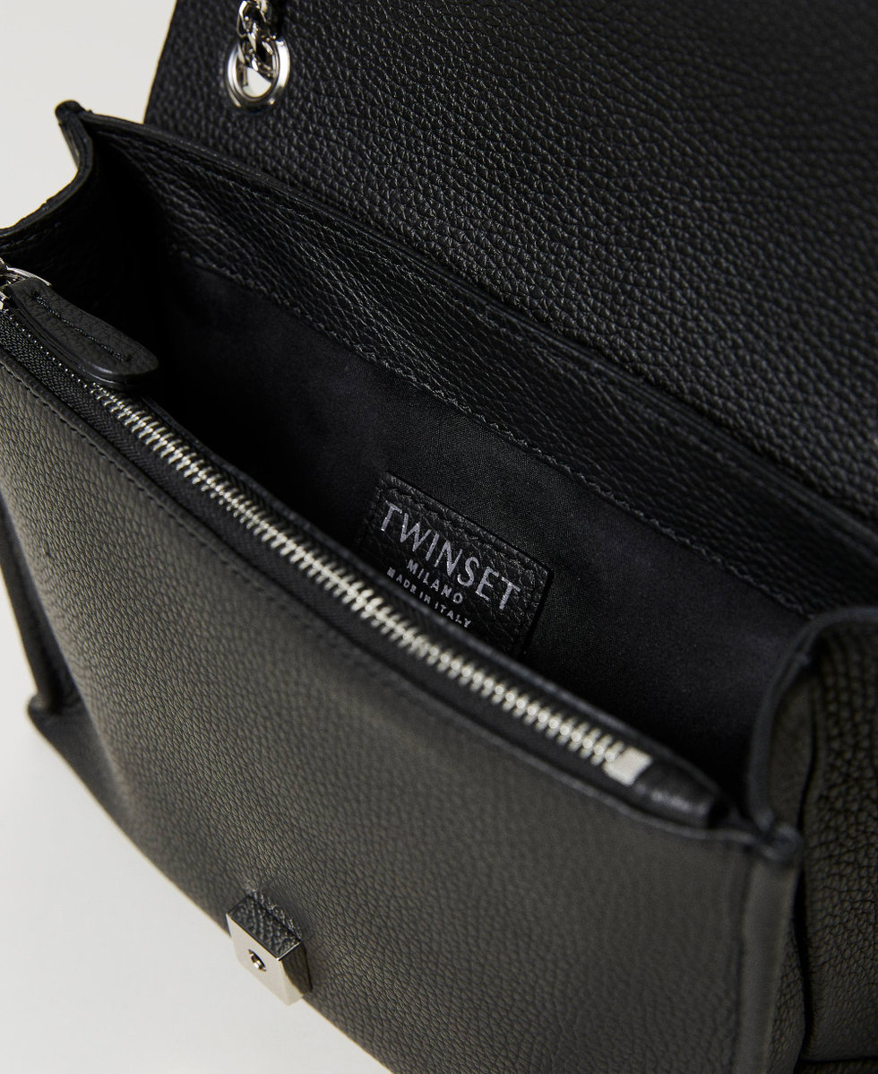 Leather shoulder bag