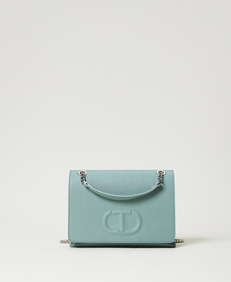 Borsa a tracolla in pelle Donna Verde TWINSET Milano