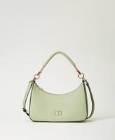 Hobo bag with torchon chains