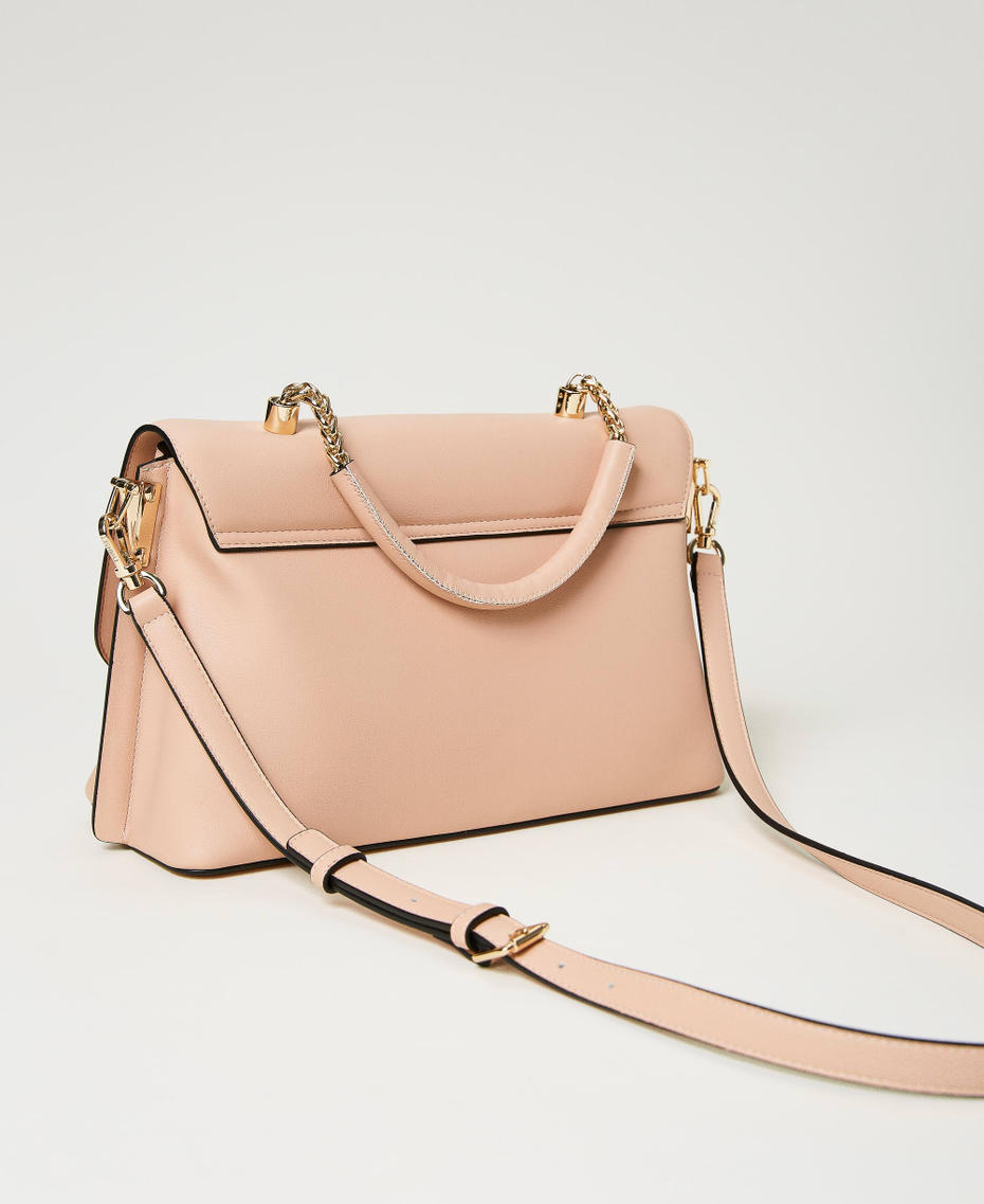 Top handle bag with torchon chains "Candy Peach" Pink Woman 231TB7244_00867_03