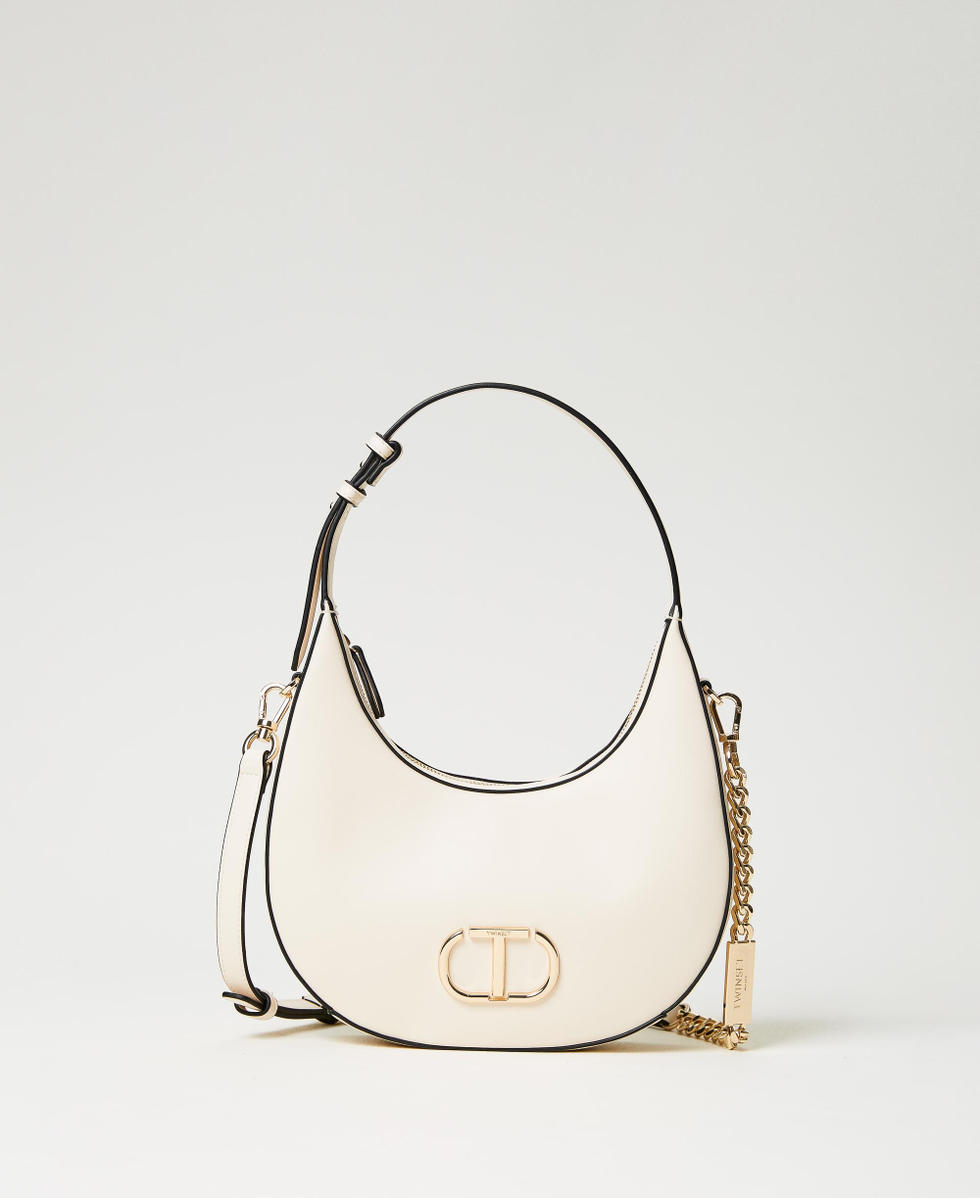 Borsa a tracolla Moon con Oval T Donna Bianco TWINSET Milano