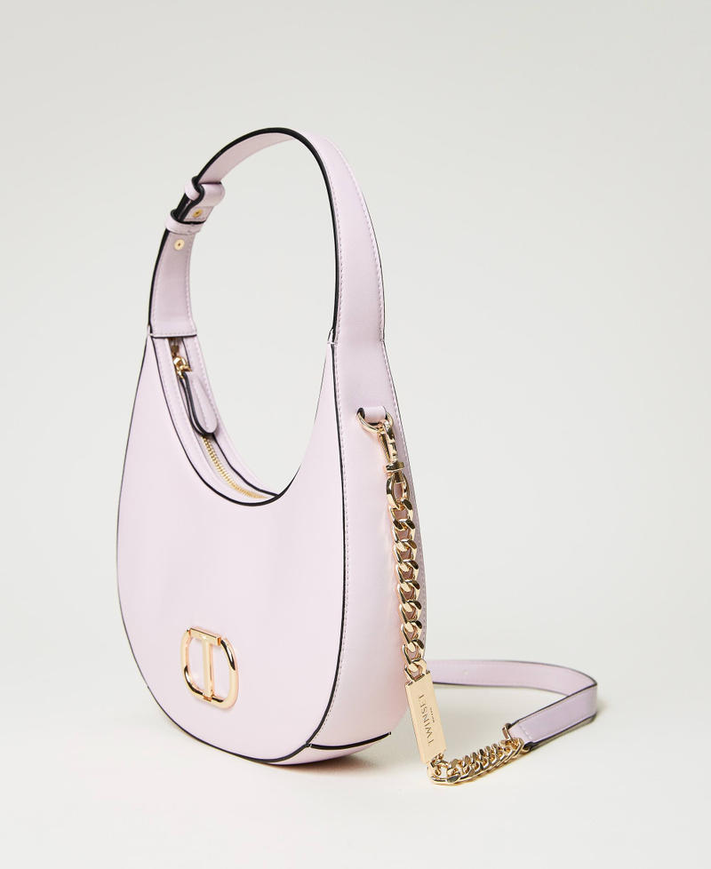 ‘Moon’ shoulder bag with Oval T "Cradle Pink" Woman 231TB7254-02