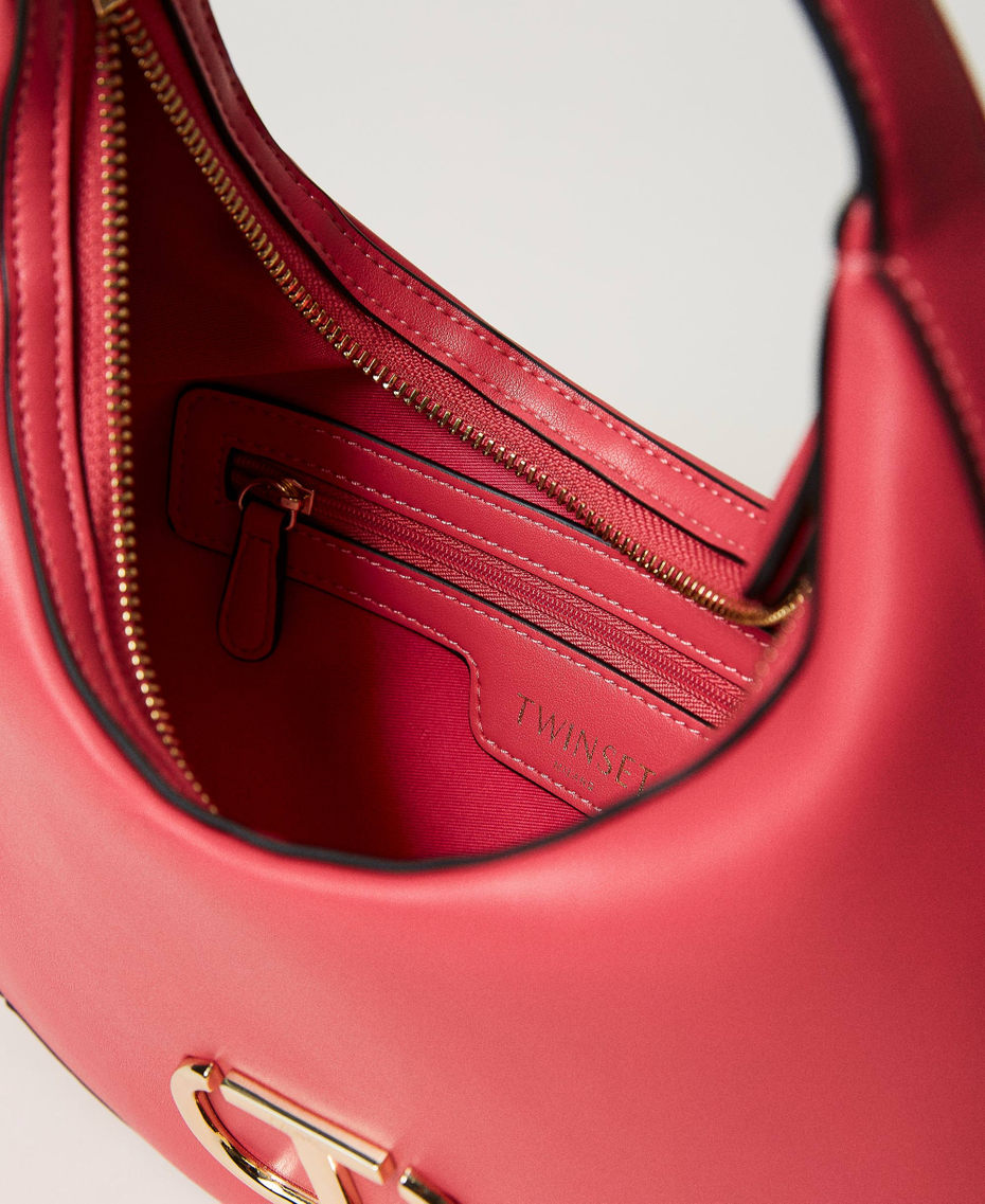 Borsa a tracolla ‘Moon’ con Oval T Rosso "Vamp" Donna 231TB7254_10390_04