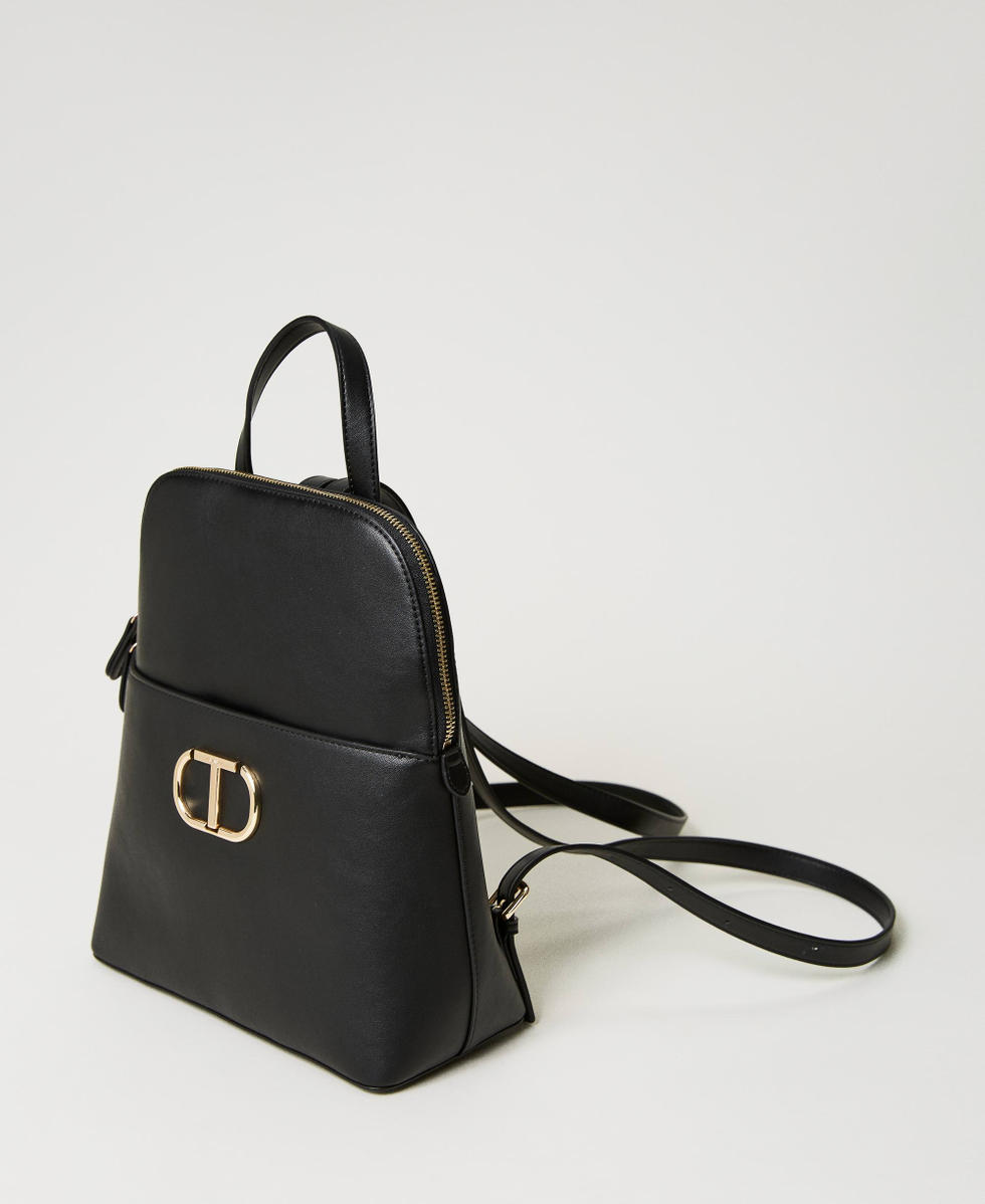 Backpack with metal Oval T