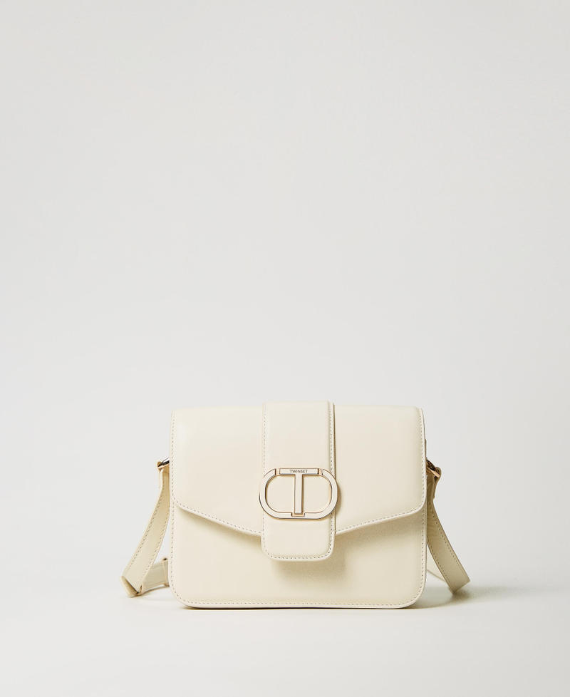 ‘Amie’ leather shoulder bag Ivory Woman 231TB7290-01